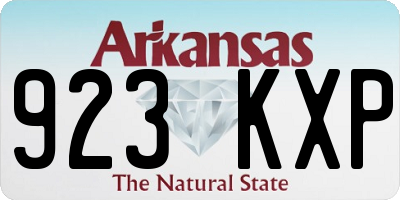 AR license plate 923KXP