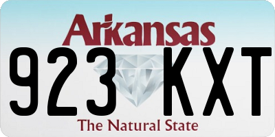 AR license plate 923KXT
