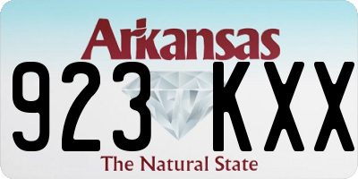 AR license plate 923KXX