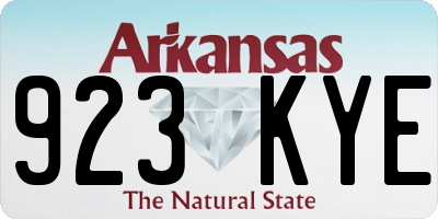 AR license plate 923KYE