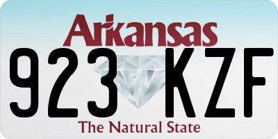AR license plate 923KZF