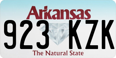 AR license plate 923KZK