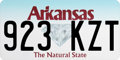 AR license plate 923KZT