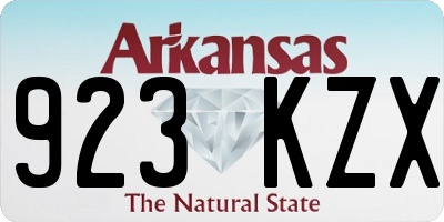 AR license plate 923KZX