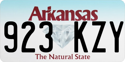 AR license plate 923KZY