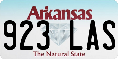 AR license plate 923LAS