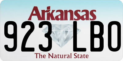 AR license plate 923LBO