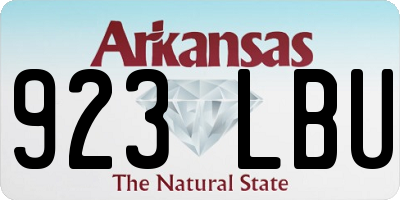 AR license plate 923LBU