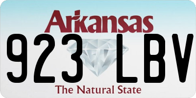 AR license plate 923LBV