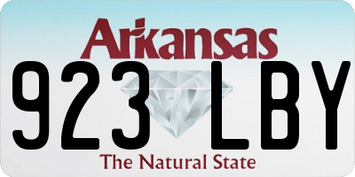 AR license plate 923LBY