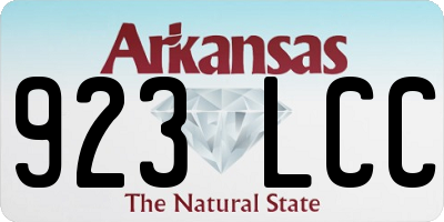 AR license plate 923LCC
