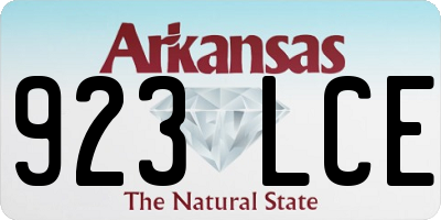 AR license plate 923LCE