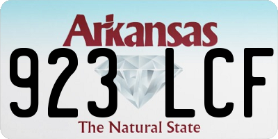 AR license plate 923LCF