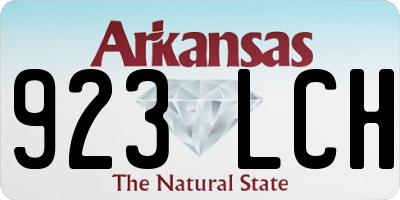 AR license plate 923LCH