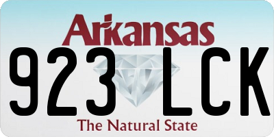 AR license plate 923LCK
