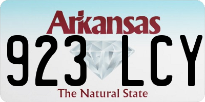 AR license plate 923LCY