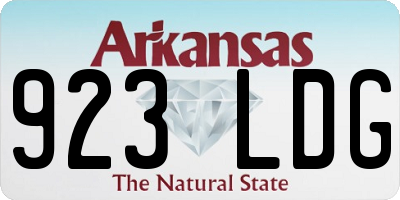 AR license plate 923LDG