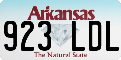 AR license plate 923LDL