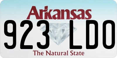 AR license plate 923LDO