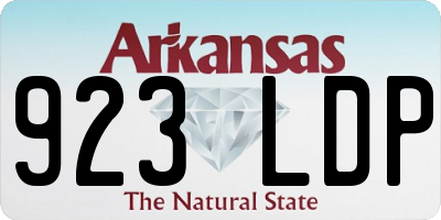 AR license plate 923LDP
