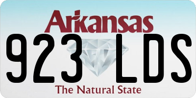 AR license plate 923LDS