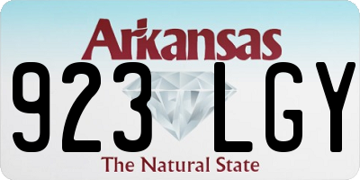 AR license plate 923LGY
