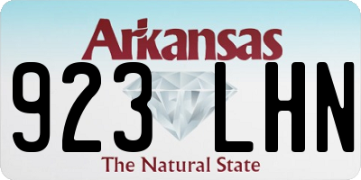 AR license plate 923LHN