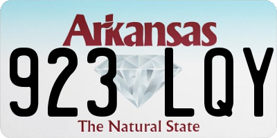 AR license plate 923LQY
