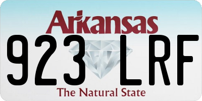 AR license plate 923LRF