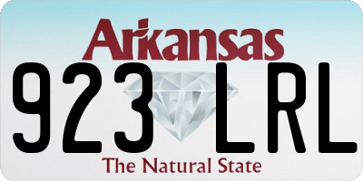 AR license plate 923LRL