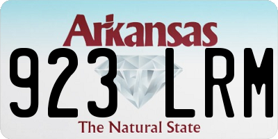 AR license plate 923LRM