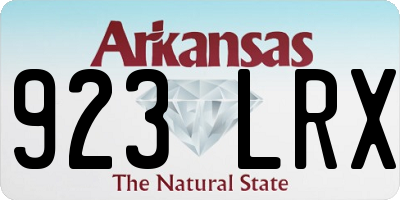 AR license plate 923LRX