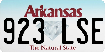AR license plate 923LSE
