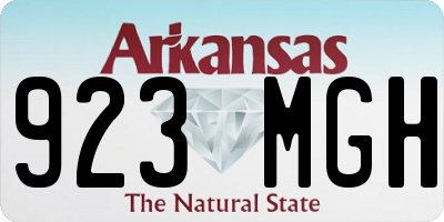 AR license plate 923MGH