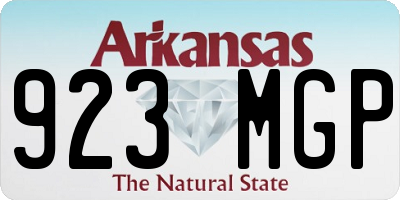 AR license plate 923MGP