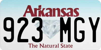AR license plate 923MGY