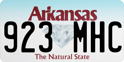 AR license plate 923MHC