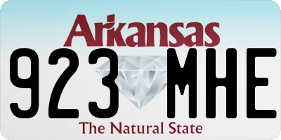 AR license plate 923MHE