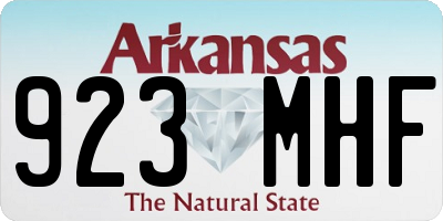 AR license plate 923MHF