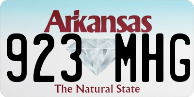 AR license plate 923MHG