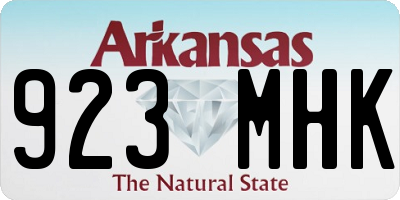 AR license plate 923MHK