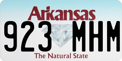AR license plate 923MHM