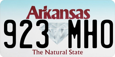 AR license plate 923MHO