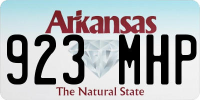 AR license plate 923MHP