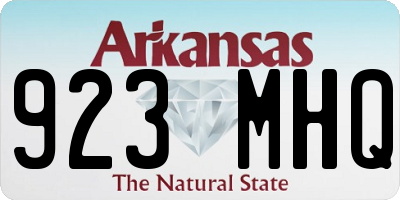 AR license plate 923MHQ