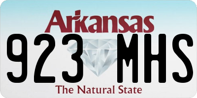 AR license plate 923MHS