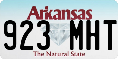AR license plate 923MHT