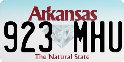 AR license plate 923MHU