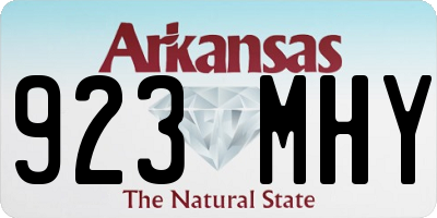 AR license plate 923MHY