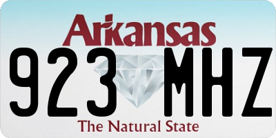 AR license plate 923MHZ
